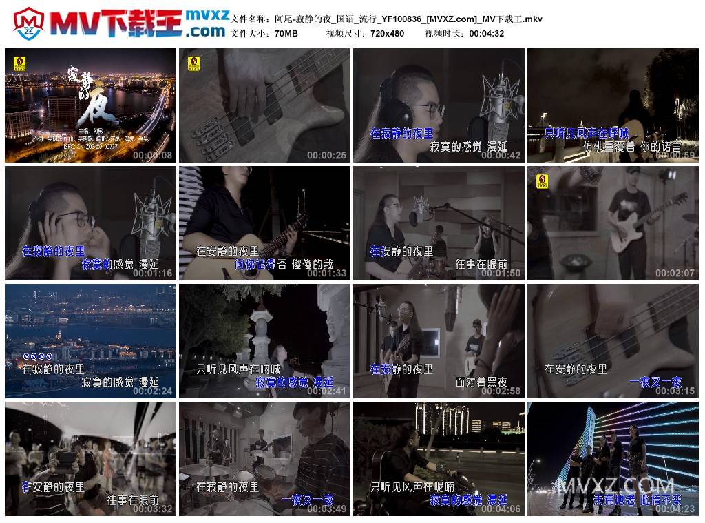 阿尾-寂静的夜_国语_流行_YF100836